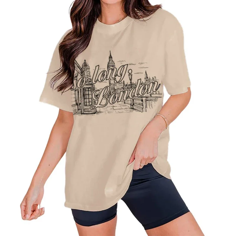 Women'S Fashion London - Винтажная футболка So Long London, модная