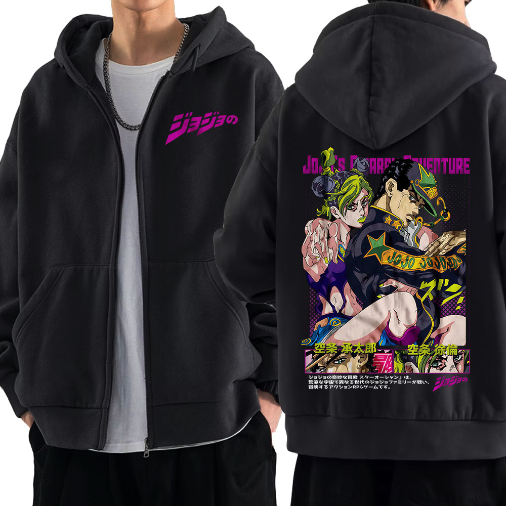Women'S Fashion Zip Up Hoodies - Аниме Jojo Bizarre Adventure толстовки на