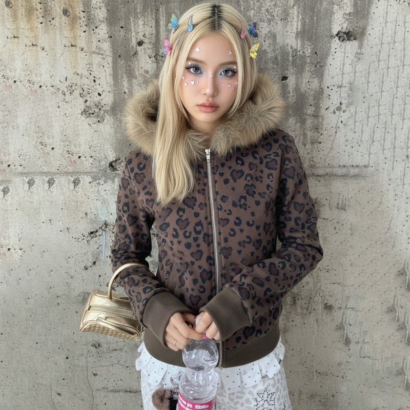 Women'S Fashion Zip Up Hoodies - Американская горячая девушка, новинка зимы Y2K,