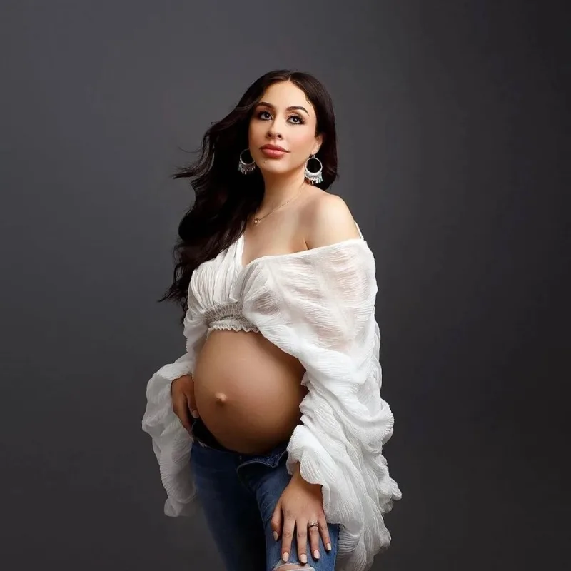 Women Fashion Photoshoot - Реквизит для фотосессии для беременных Топы