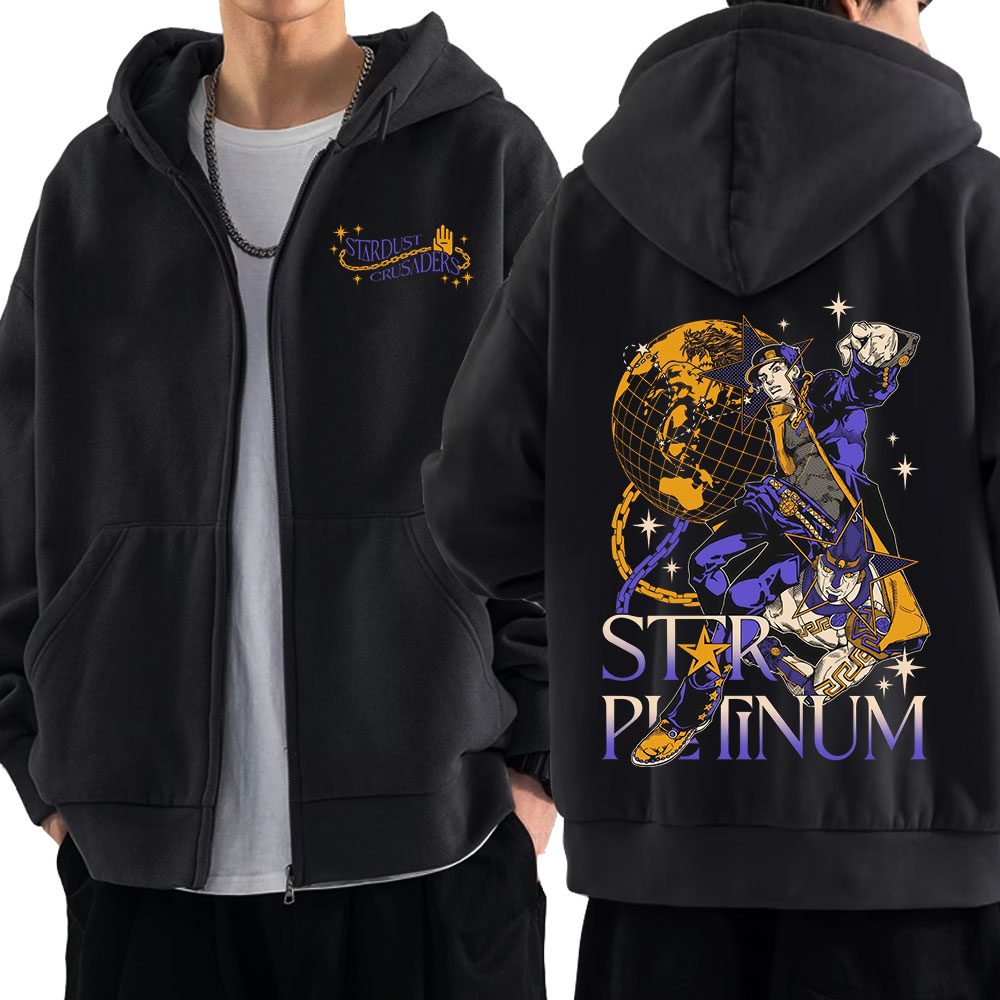 Women'S Fashion Zip Up Hoodies - Аниме Jojo Bizarre Adventure толстовки на