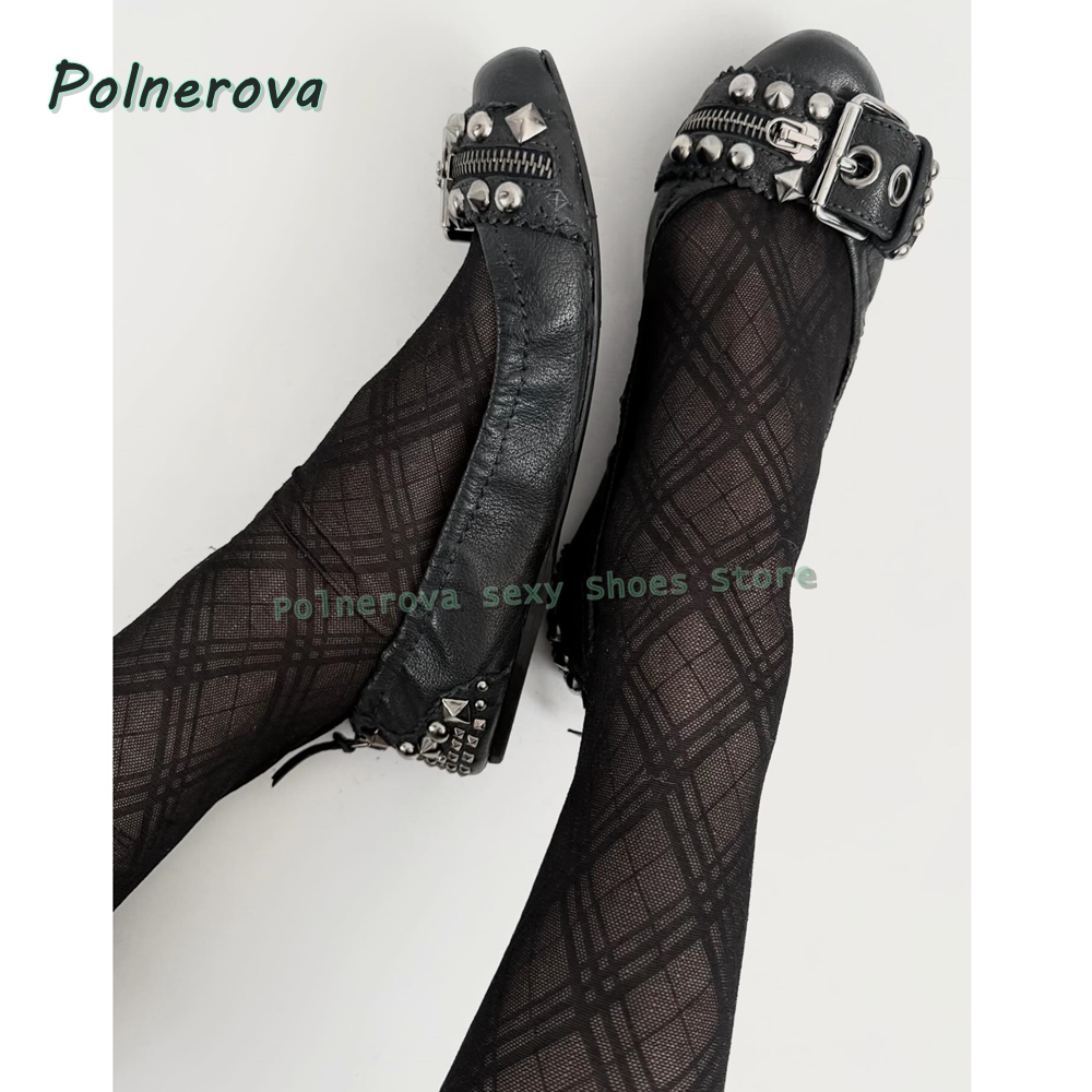 Women'S Fashion Spring Summer 2026 - Туфли Мэри Джейн с заклепками и