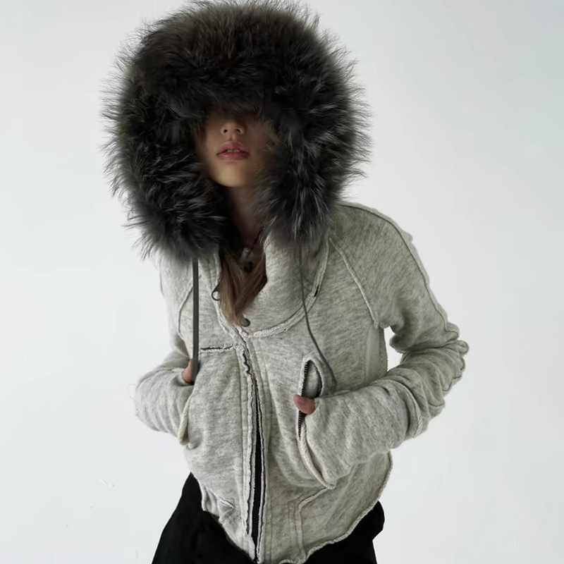 Women'S Fashion Zip Up Hoodies - Винтажные модные женские толстовки на молнии,