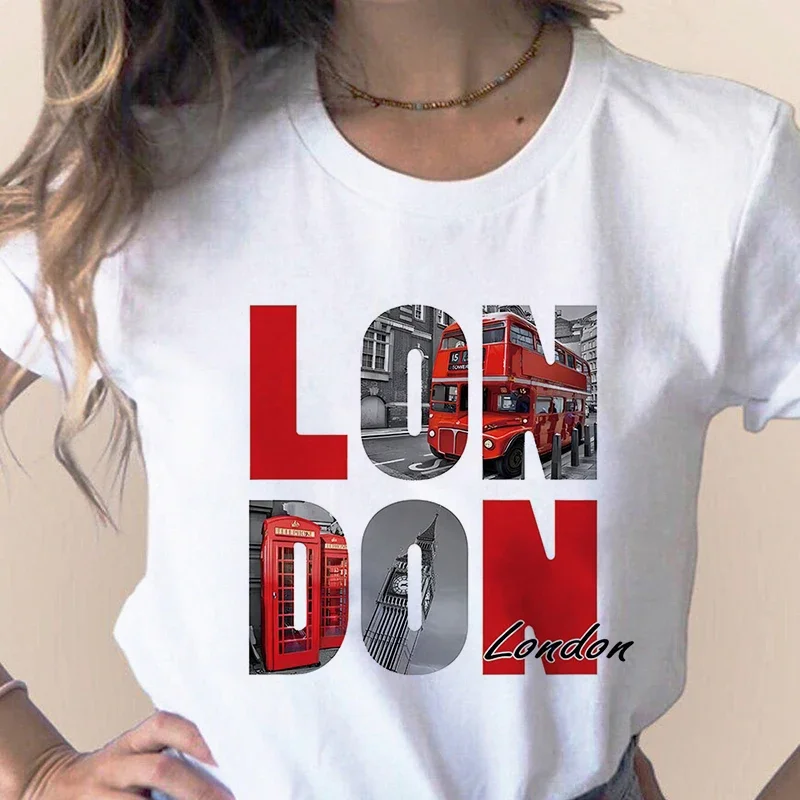 Women'S Fashion London - Модная футболка с принтом города, футболки