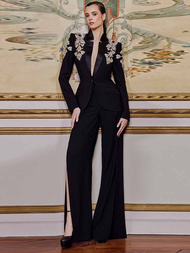 Новейший дизайнерский костюм H – обзор и цена Wide Leg Palazzo Pants