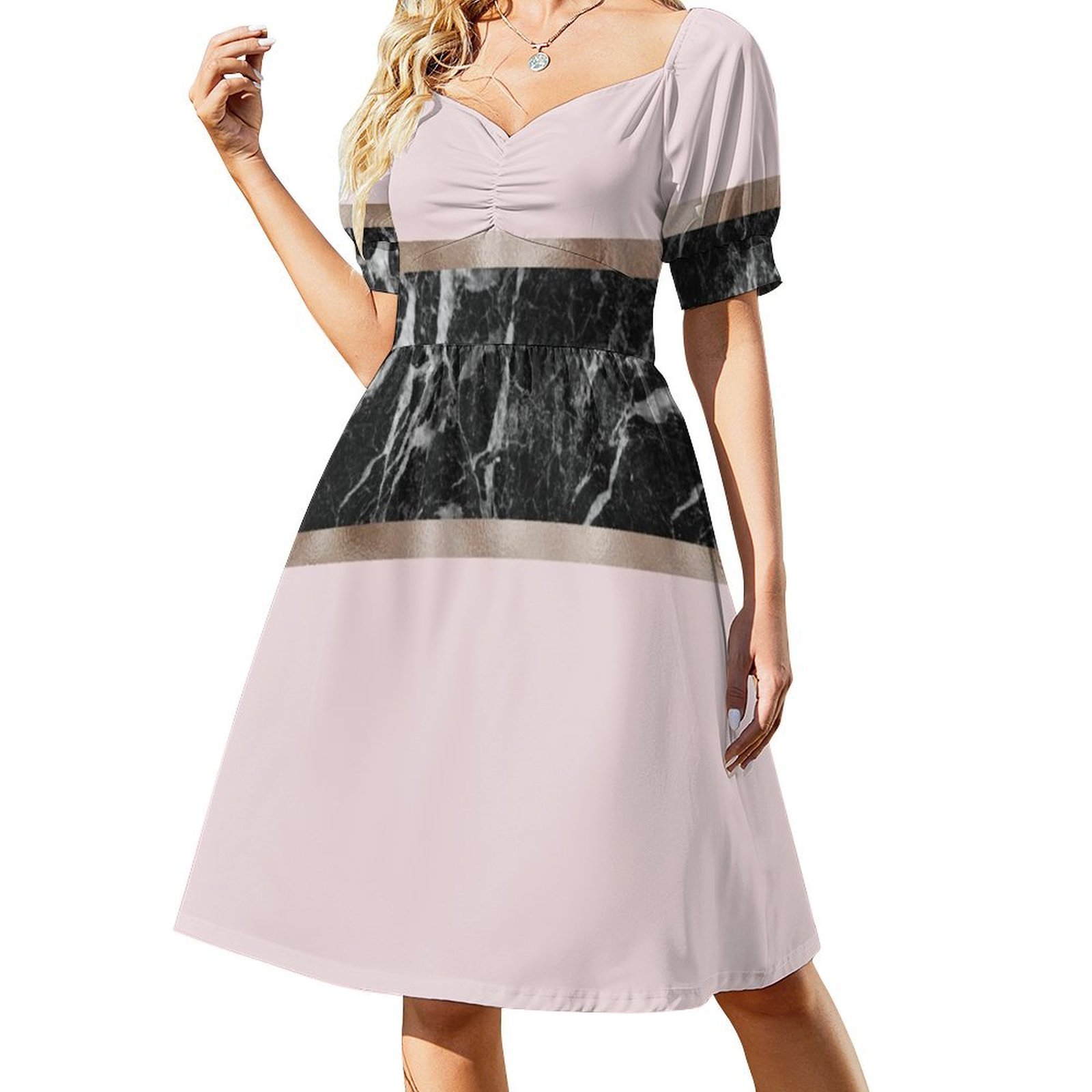 Клубника и кремово-черный мрам – обзор и цена Women Fashion Gown