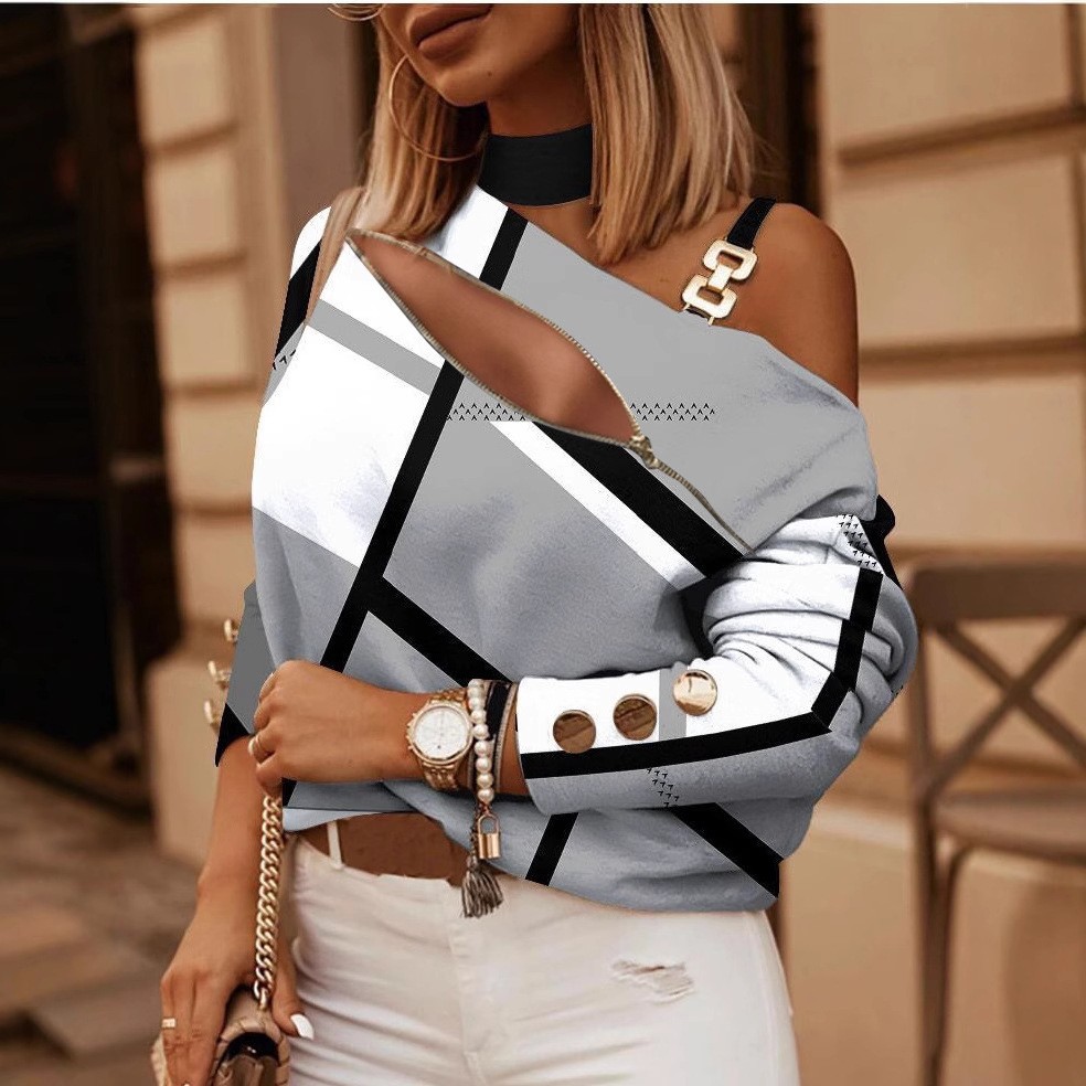 Женская блузка с открытыми пле – обзор и цена Women Fashion Blouse