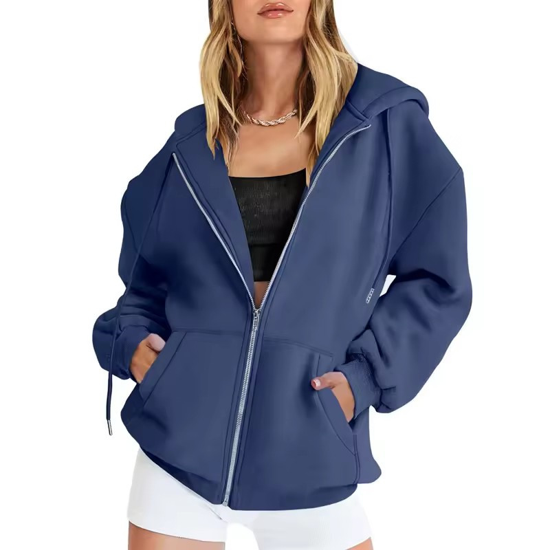 Весенне-осенняя модная женская – обзор и цена Women'S Fashion Zip Up Hoodies