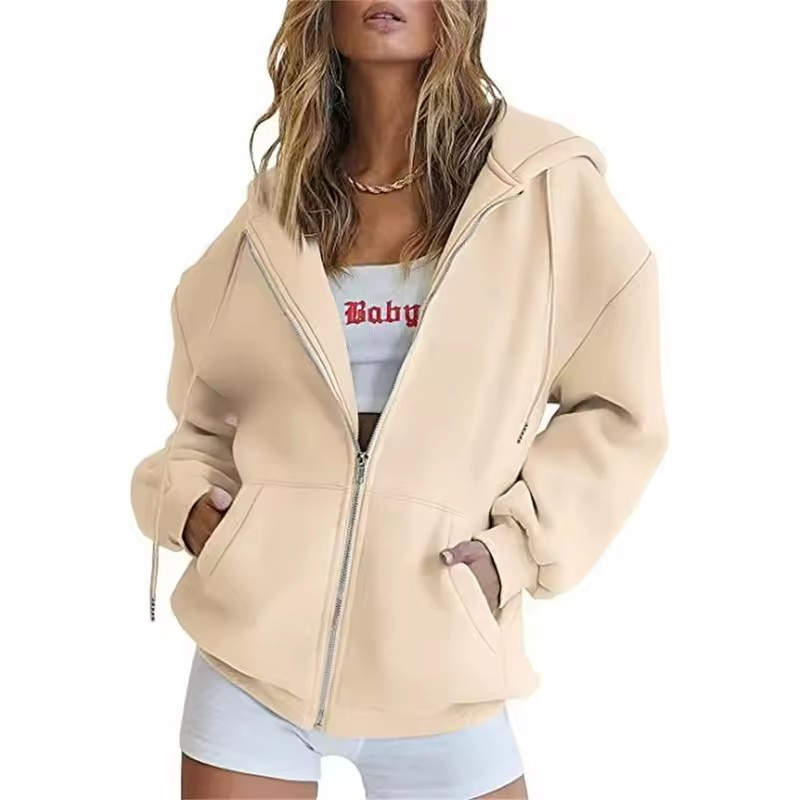 Весенне-осенняя модная женская – обзор и цена Women'S Fashion Zip Up Hoodies