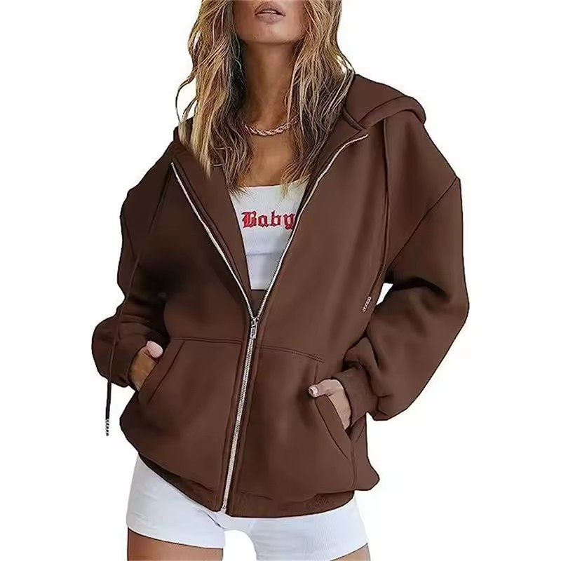 Весенне-осенняя модная женская – обзор и цена Women'S Fashion Zip Up Hoodies