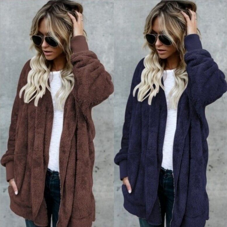 Теплая плюшевая шуба из искусс – обзор и цена Sherpa Coat Women