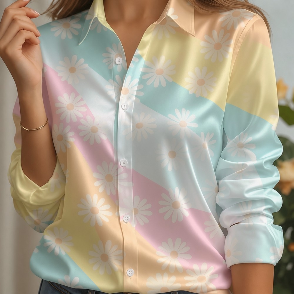 Женская атласная блузка с отло – обзор и цена Women Fashion Blouse