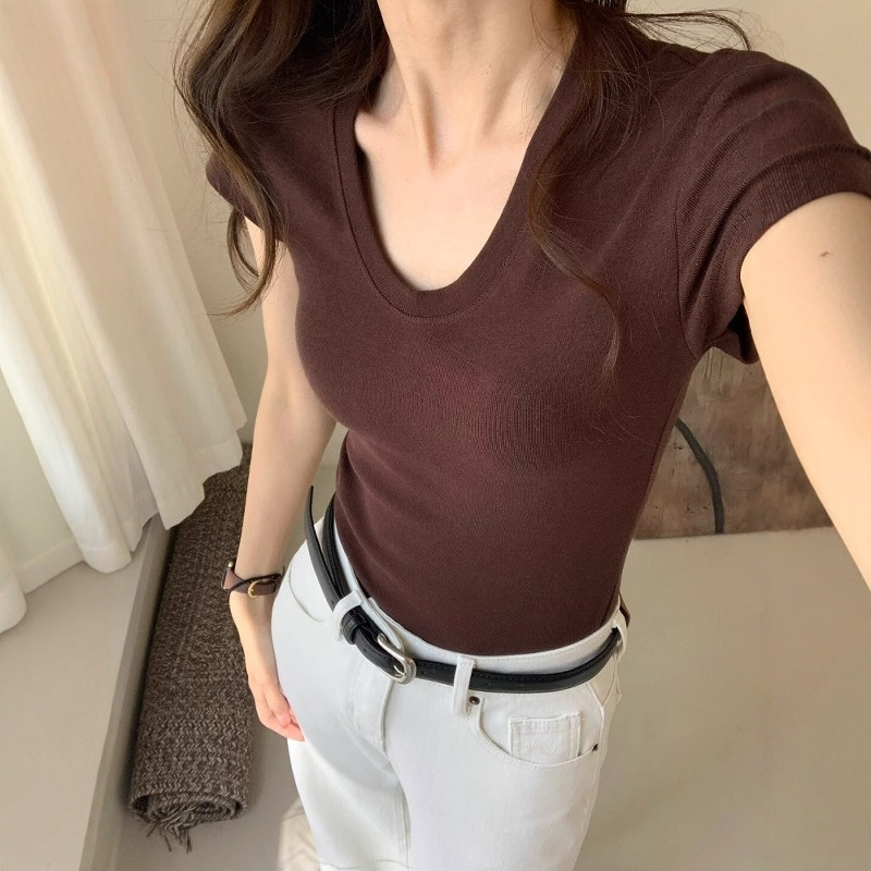 Женская летняя футболка с U-об – обзор и цена Women Fashion Blouse