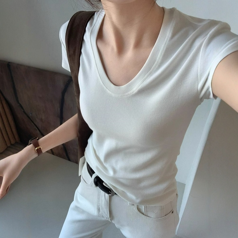 Женская летняя футболка с U-об – обзор и цена Women Fashion Blouse