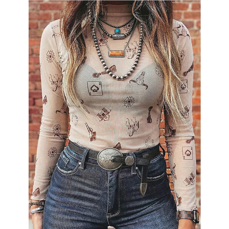 Женская осенняя сетчатая водол – обзор и цена Women Fashion Blouse