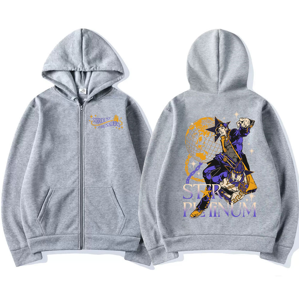 Аниме Jojo Bizarre Adventure т – обзор и цена Women'S Fashion Zip Up Hoodies