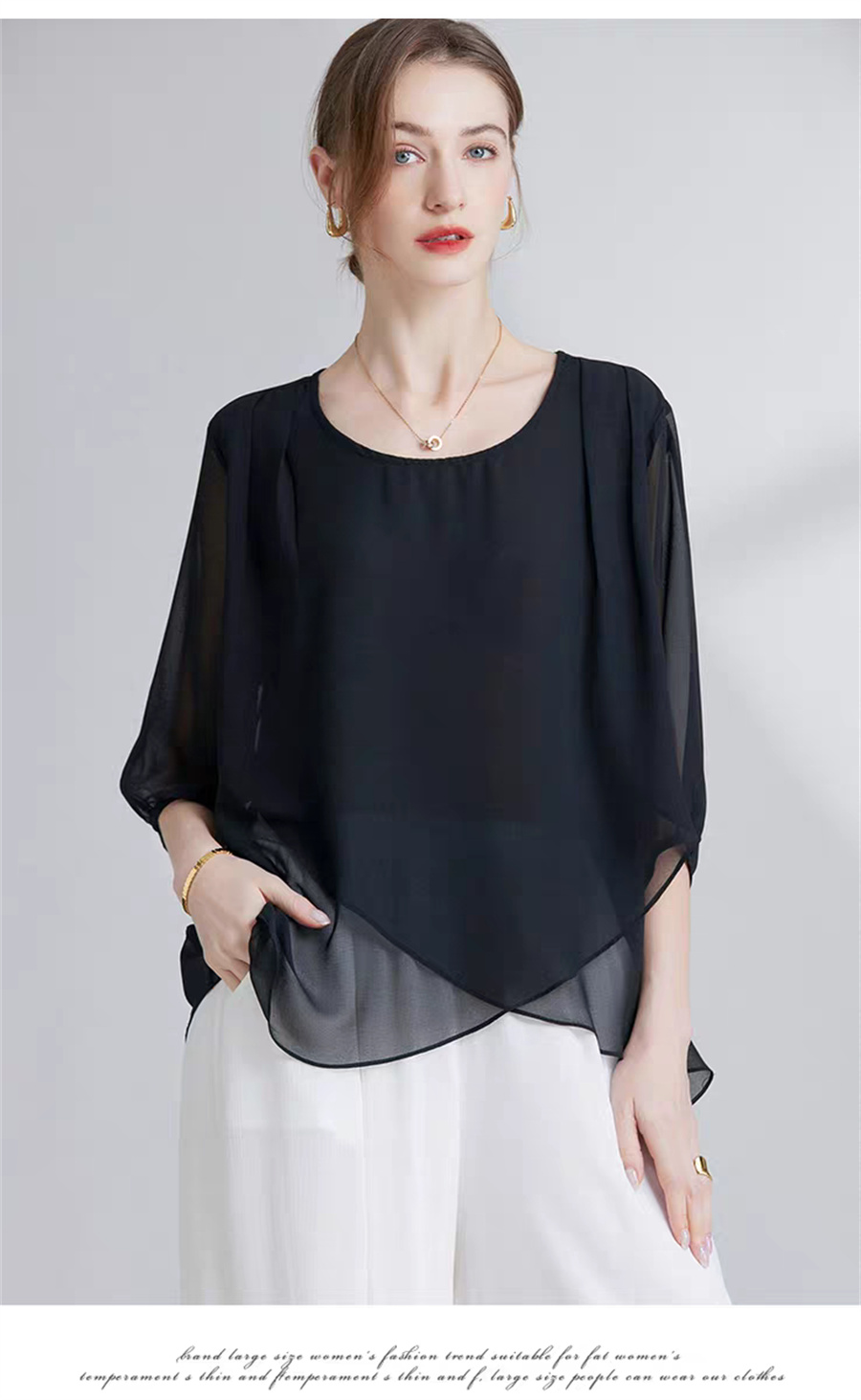 Корейская шифоновая блузка бол – обзор и цена Women Fashion Blouse