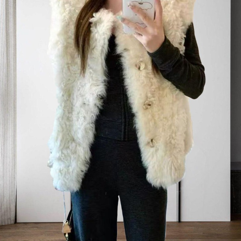 Женский жилет из искусственног – обзор и цена Sherpa Coat Women